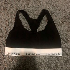 Black Calvin Klein Sports Bra
